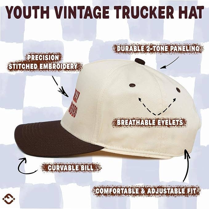 Kids & Baby 2-Tone Snapback Hat | This Actually Is My First Rodeo | Brown & Beige