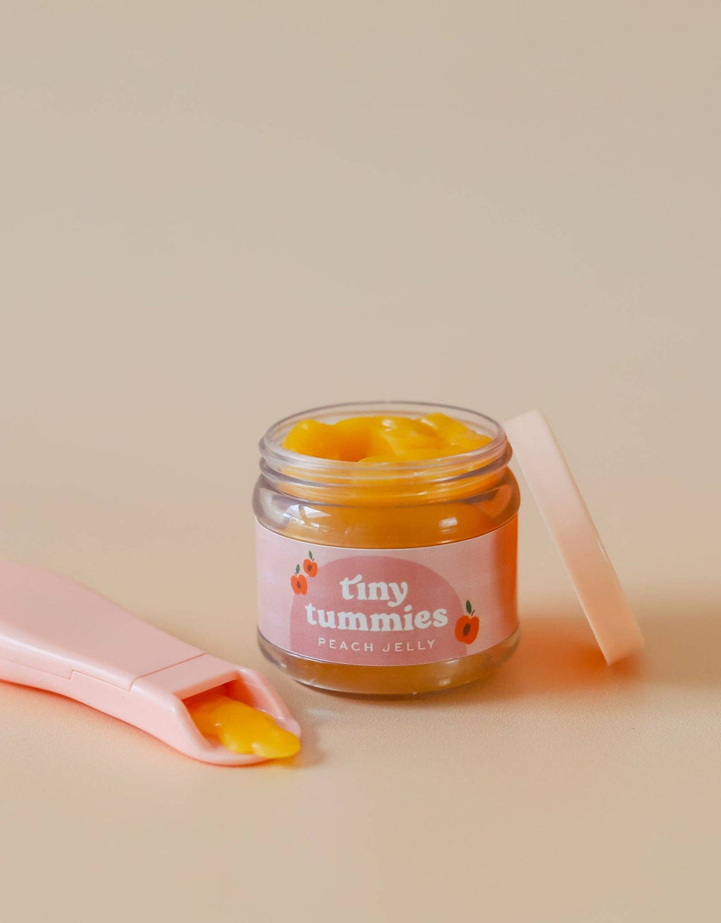 Tiny Tummies - Peach jelly Jar for Doll - Tiny Harlow