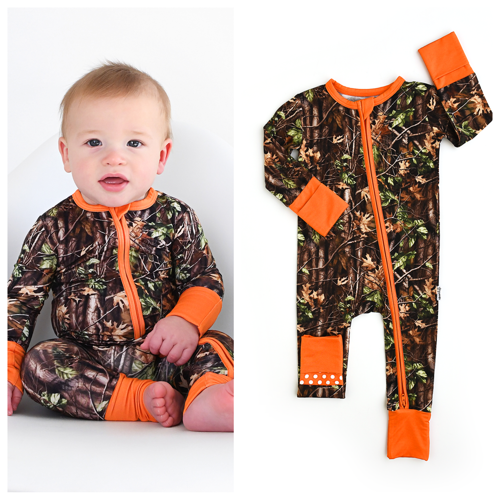 Bamboo Camo Zip Sleeper — Baby & Toddler Outfit