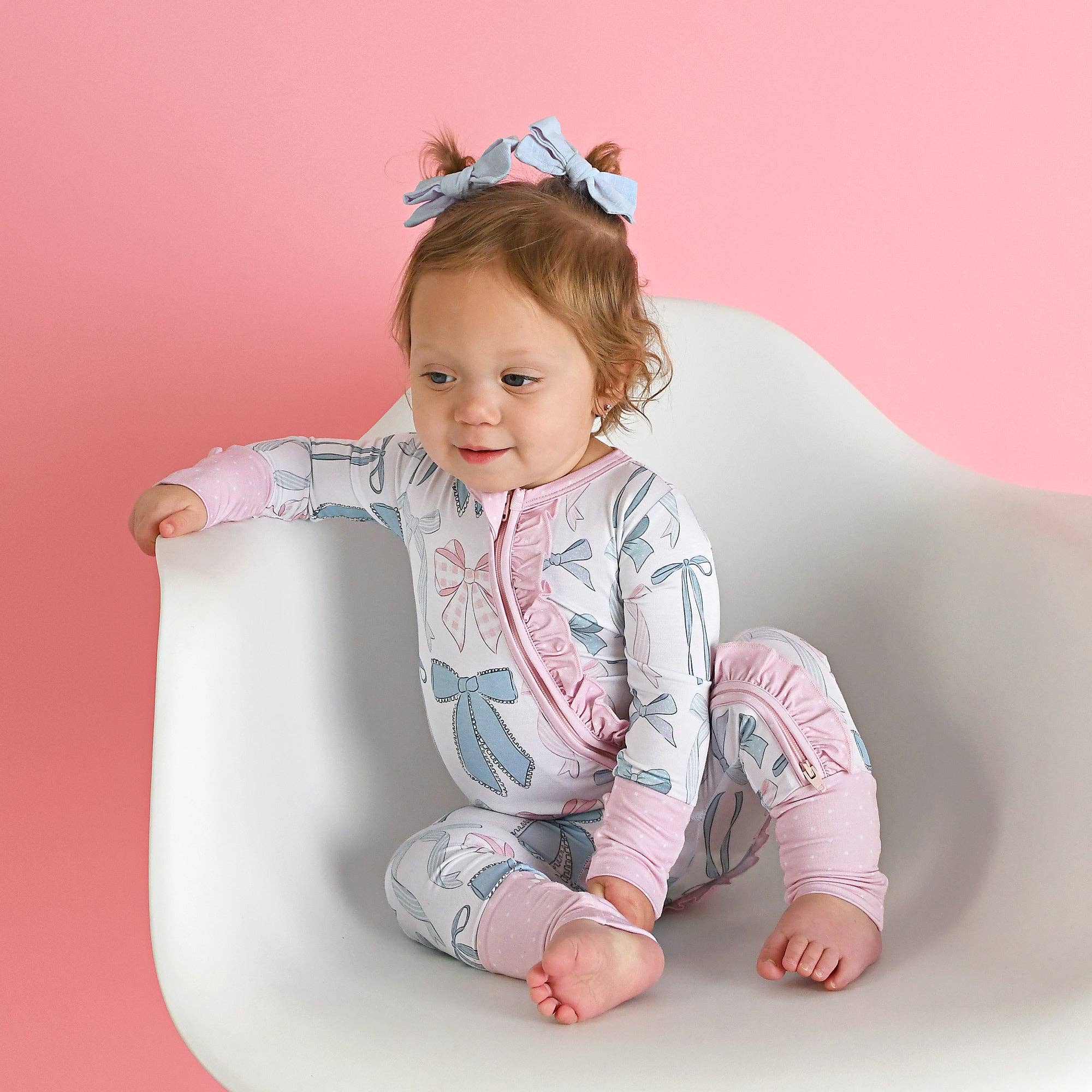 Bamboo Ruffle Zip Sleeper — Baby & Toddler Outfit