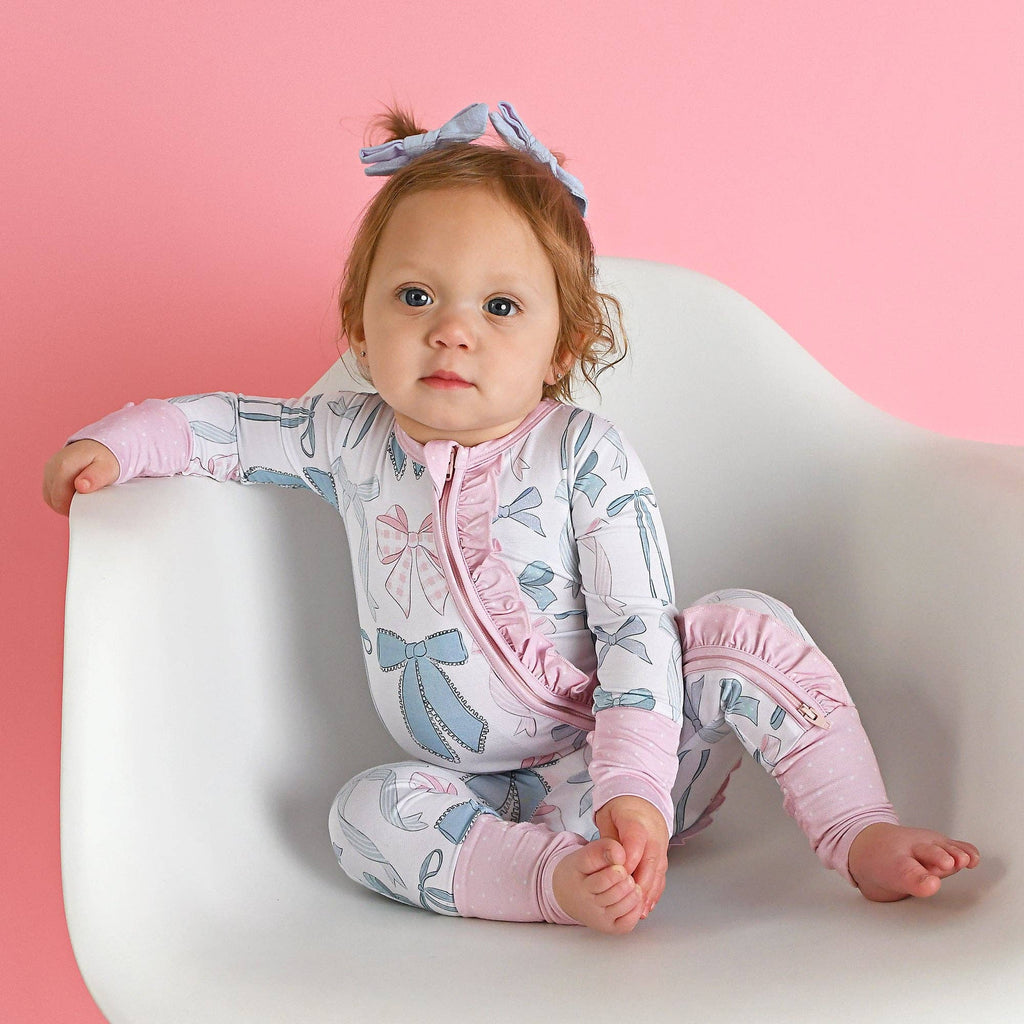 Bamboo Ruffle Zip Sleeper — Baby & Toddler Outfit