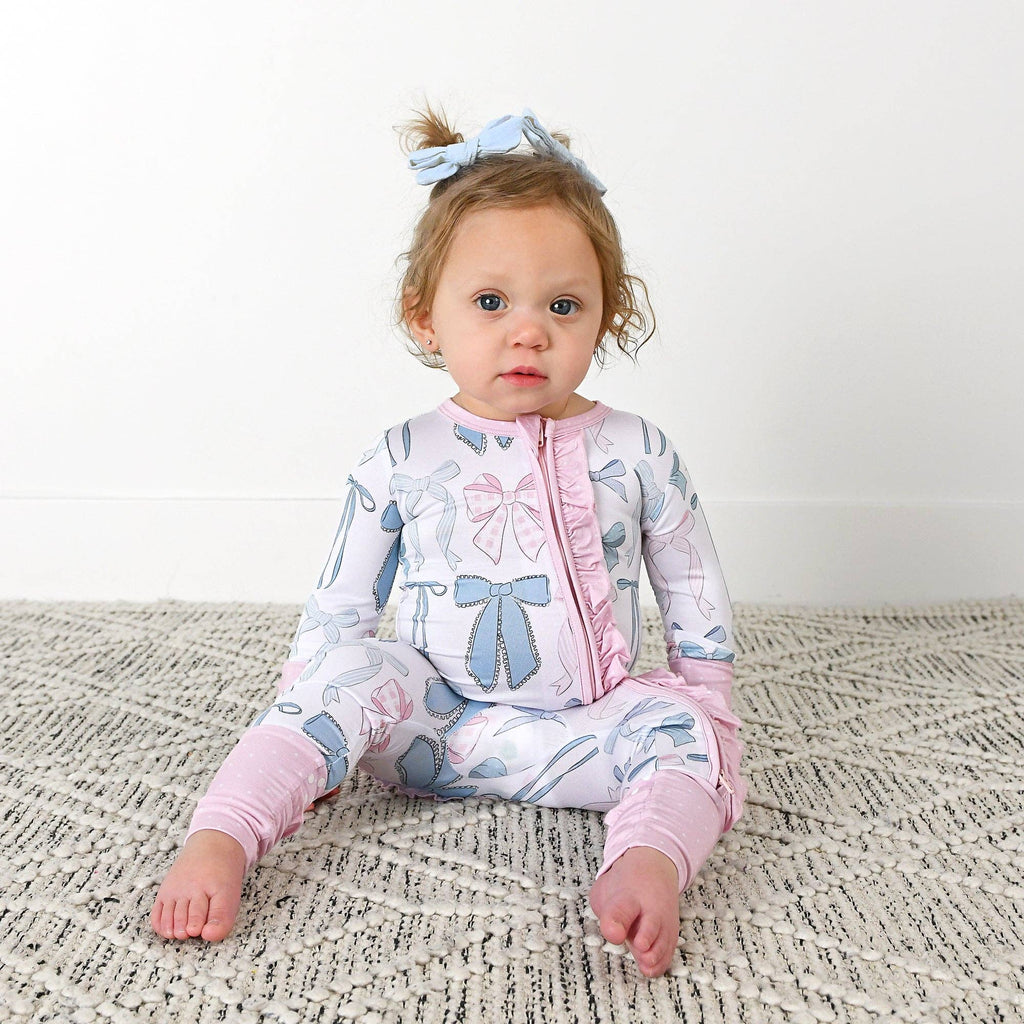 Bamboo Ruffle Zip Sleeper — Baby & Toddler Outfit