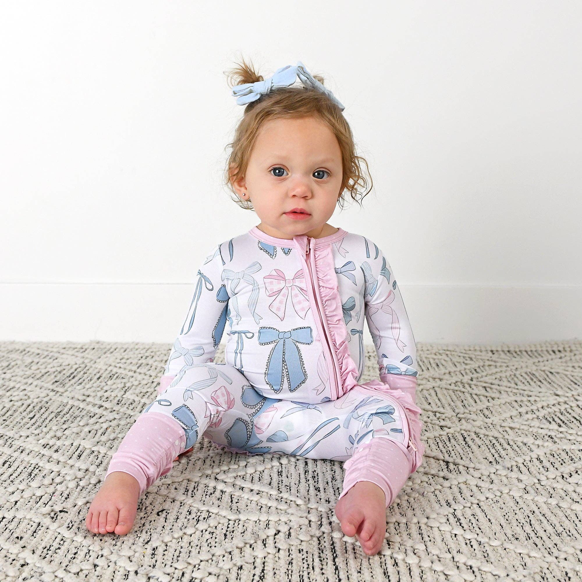 Bamboo Ruffle Zip Sleeper — Baby & Toddler Outfit