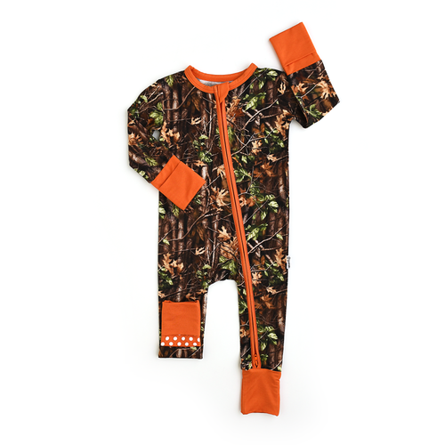 Bamboo Camo Zip Sleeper — Baby & Toddler Outfit