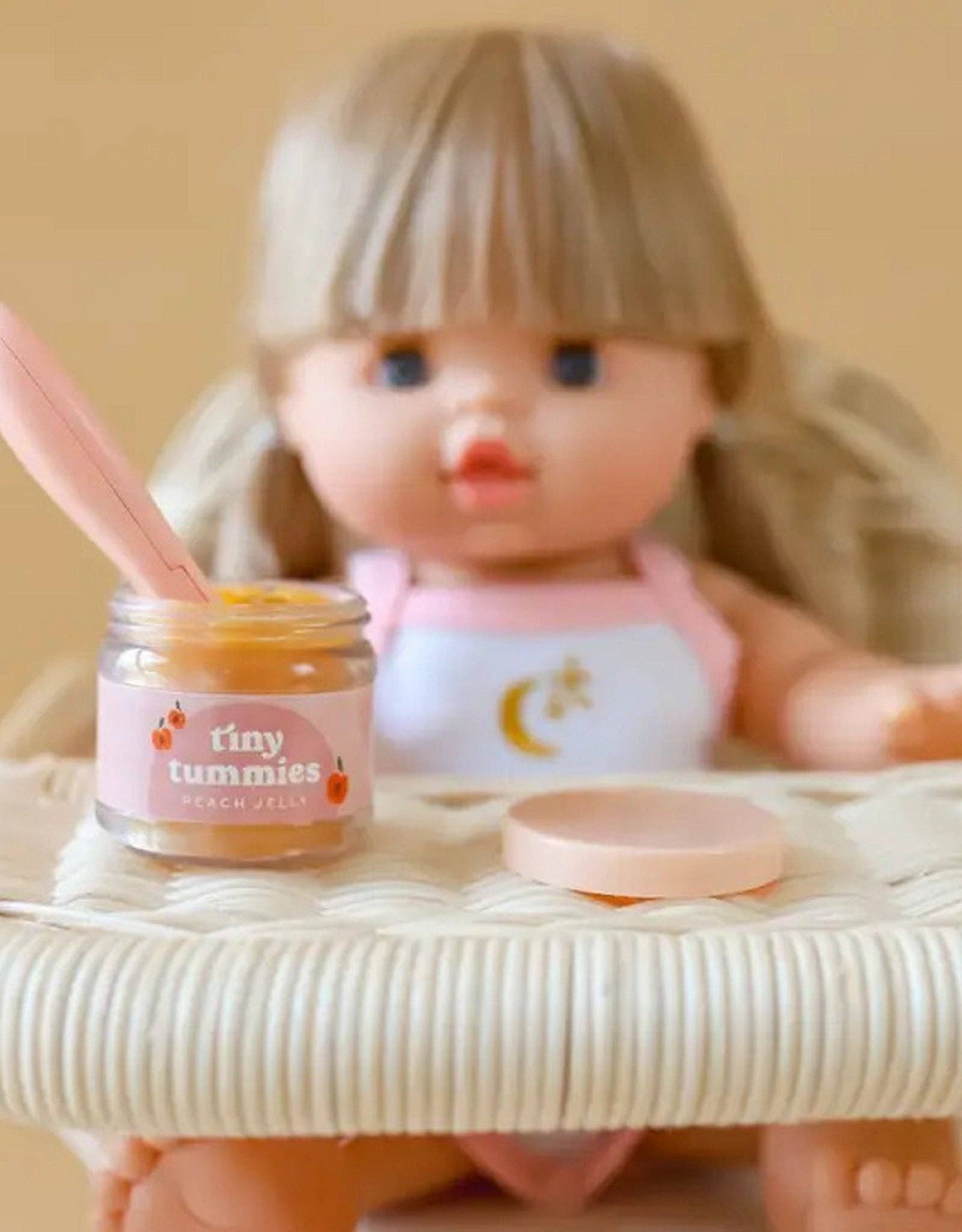Tiny Tummies - Banana Jelly Jar for Doll - Tiny Harlow
