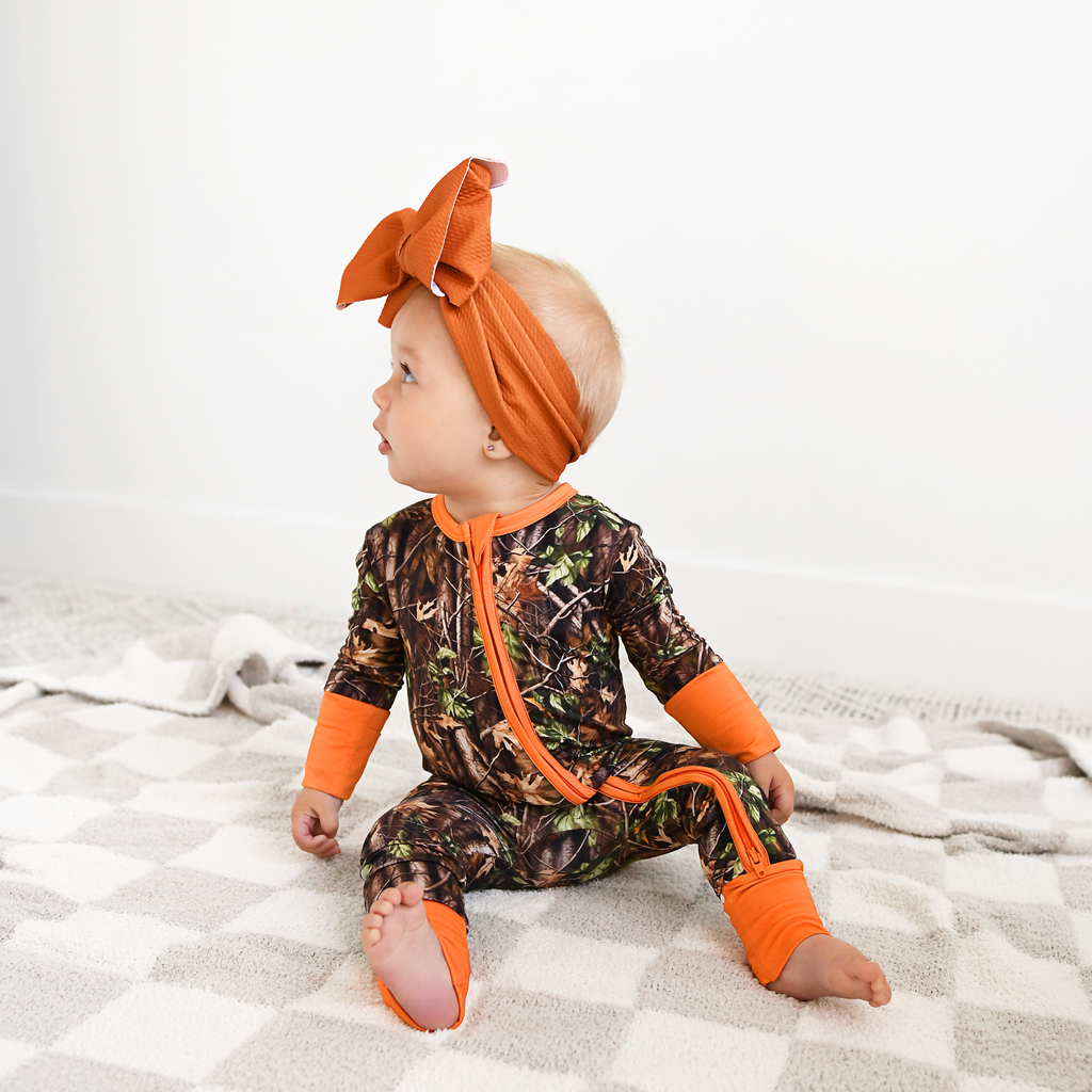 Bamboo Camo Zip Sleeper — Baby & Toddler Outfit