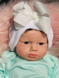 Lifelike Full Silicone Reborn Baby Girl | Dark Curly Hair | 6.9 lbs | Ready to Go Home