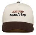 Kids & Baby 2-Tone Snapback Hat | Certified Mama's Boy | Brown & Beige