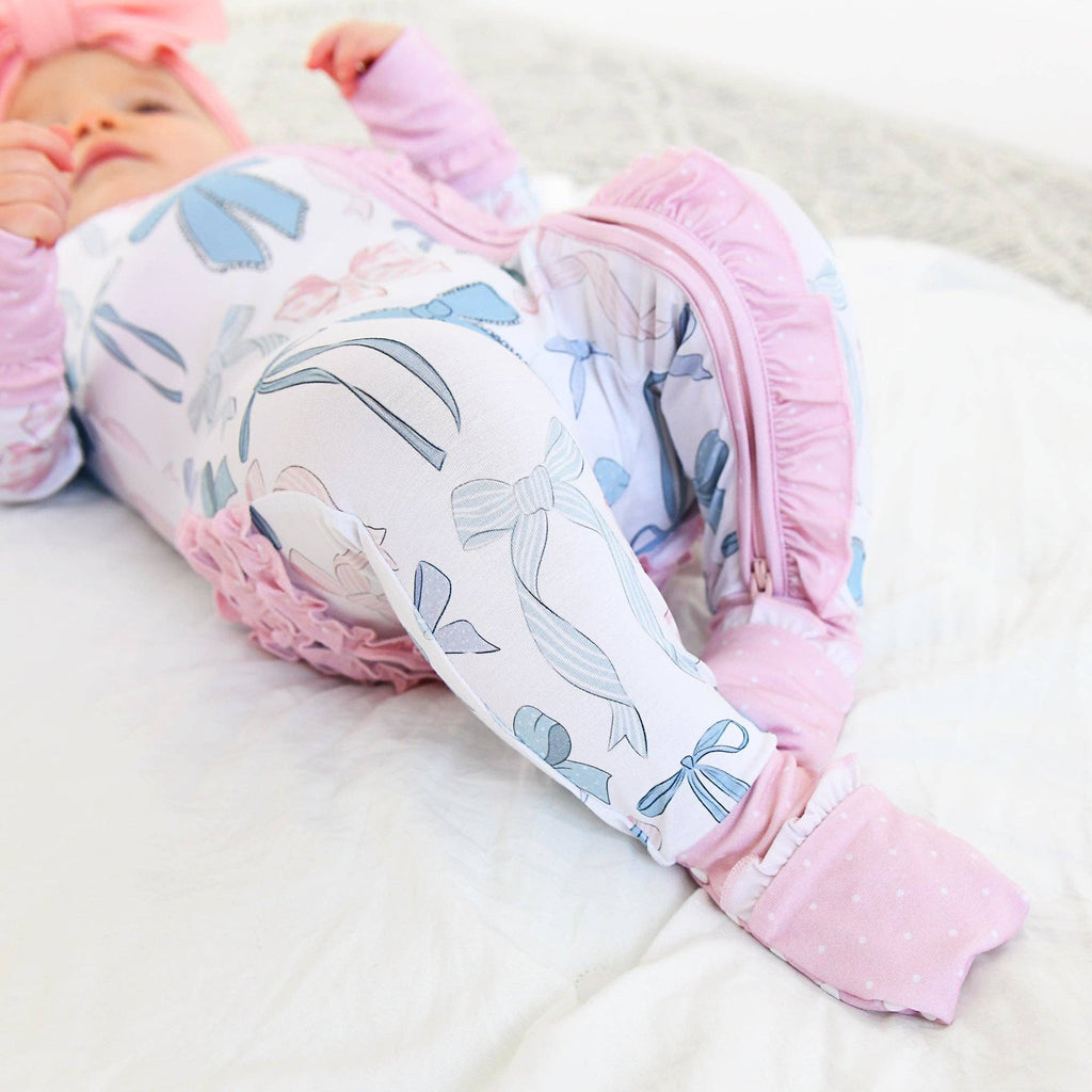 Bamboo Ruffle Zip Sleeper — Baby & Toddler Outfit