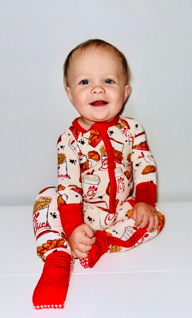 Custom Bamboo Sleeper – Fast Food Fan (Boys)