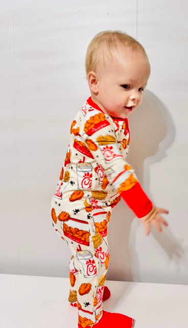 Custom Bamboo Sleeper – Fast Food Fan (Boys)