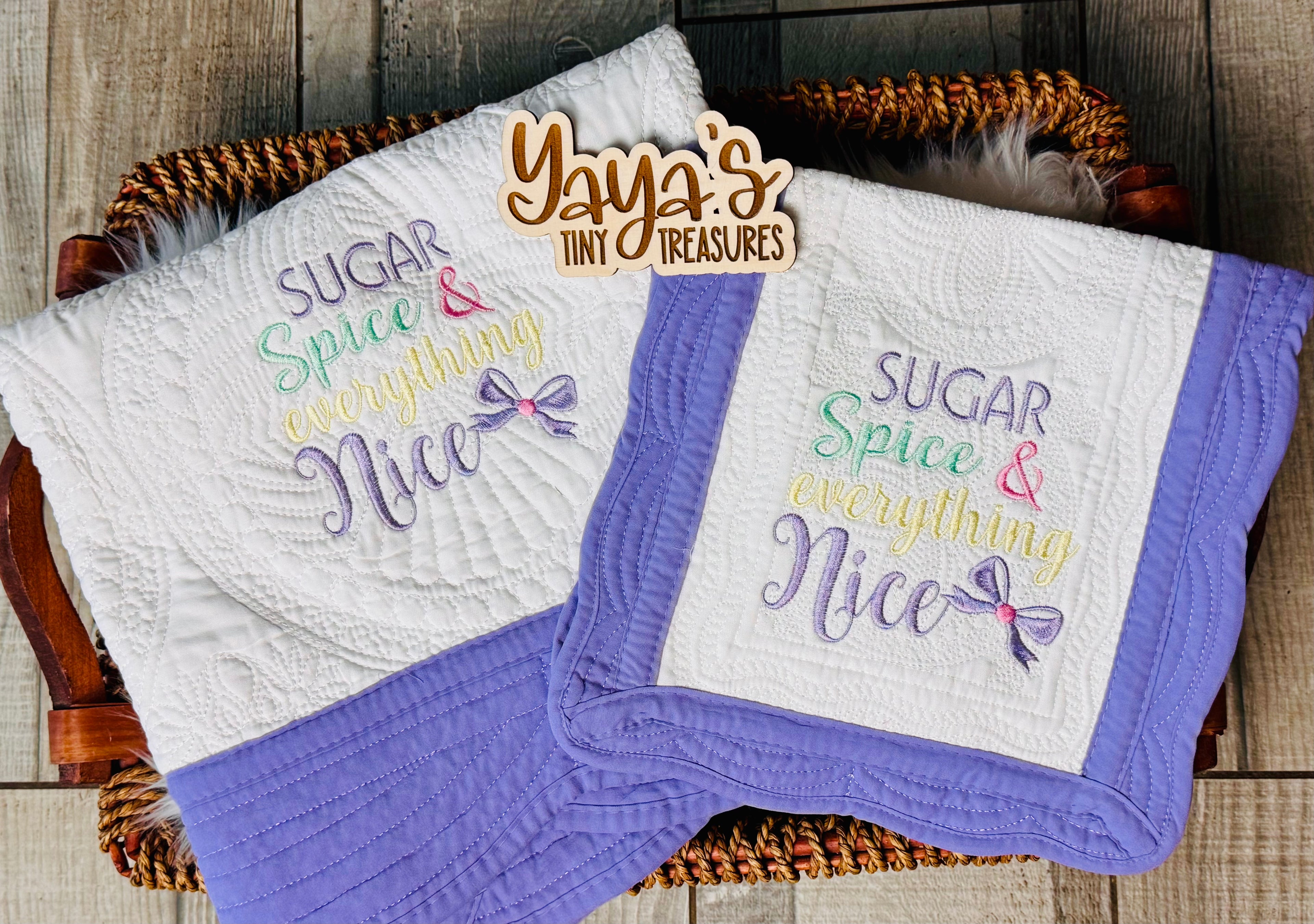 Heirloom Blanket - "Sugar, Spice and Everything Nice" | 36x45