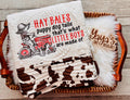 Heirloom Blanket - "Hay Bales and Puppy Dog Tails" | 36x45