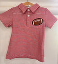 Boys Football Short Sleeve Collar Shirt | Game Day Outfit