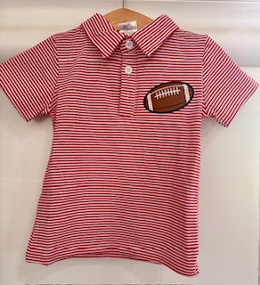 Boys Football Short Sleeve Collar Shirt | Game Day Outfit