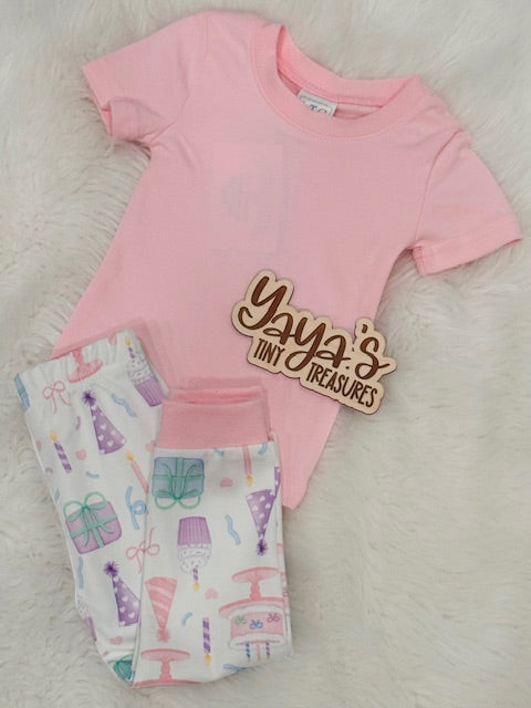 Birthday Pajamas | Boy & Girl | Blank or Custom Embroidered