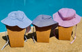 Seersucker Baby & Kids Sun Hat | Pink, Navy & Blue |