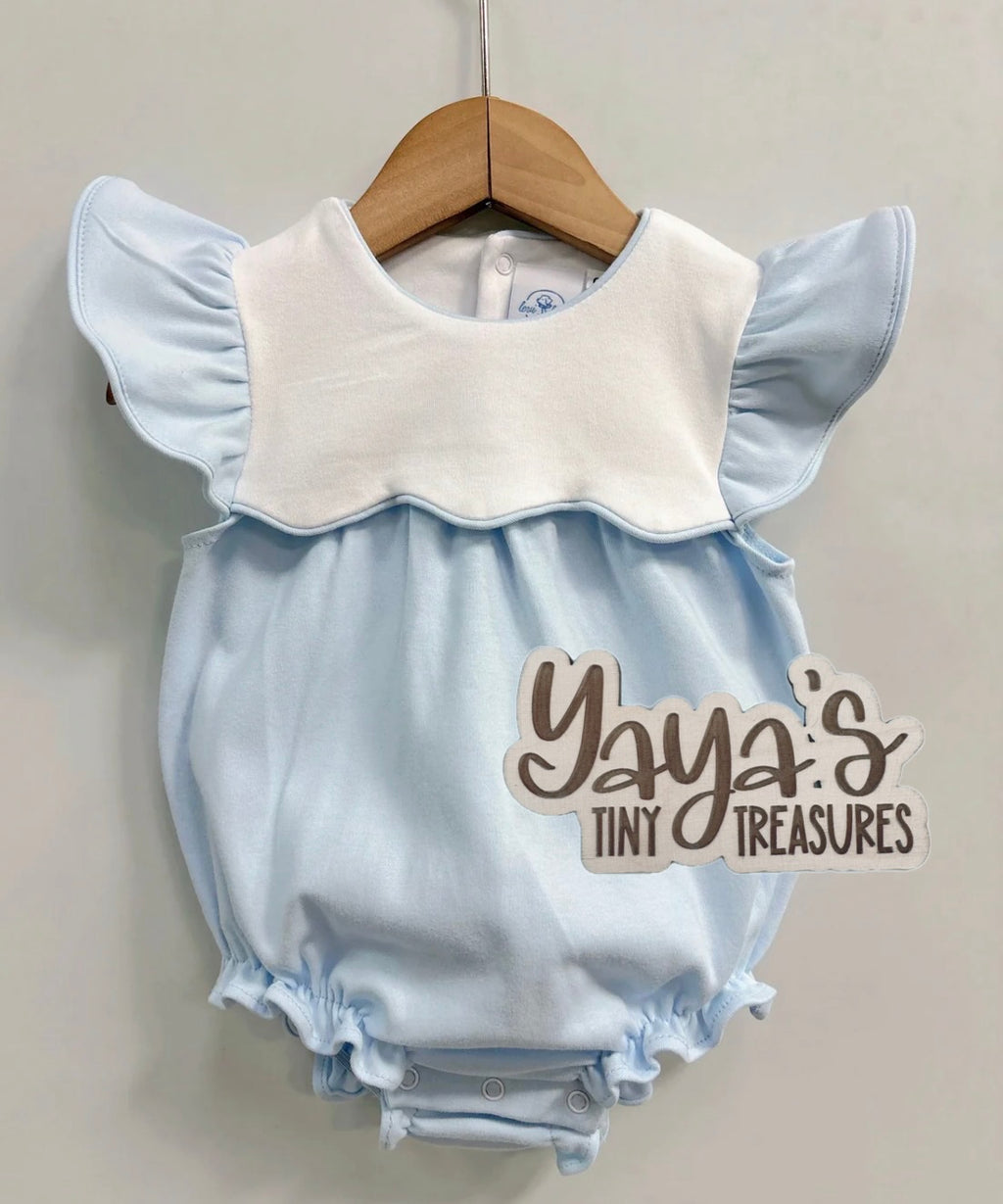 The Millie Bubble | Embroidery-Ready Baby Bubble Romper | Boutique Baby Girl