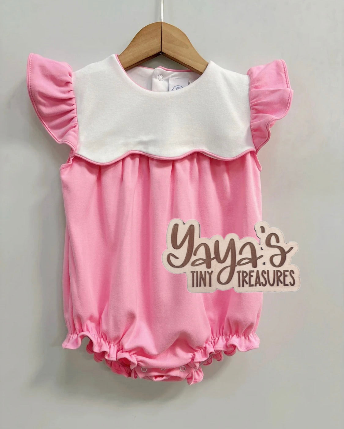 The Millie Bubble | Embroidery-Ready Baby Bubble Romper | Boutique Baby Girl