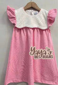 The Lottie Dress | Embroidery-Ready Girls Knit Dress | Boutique Baby & Toddler