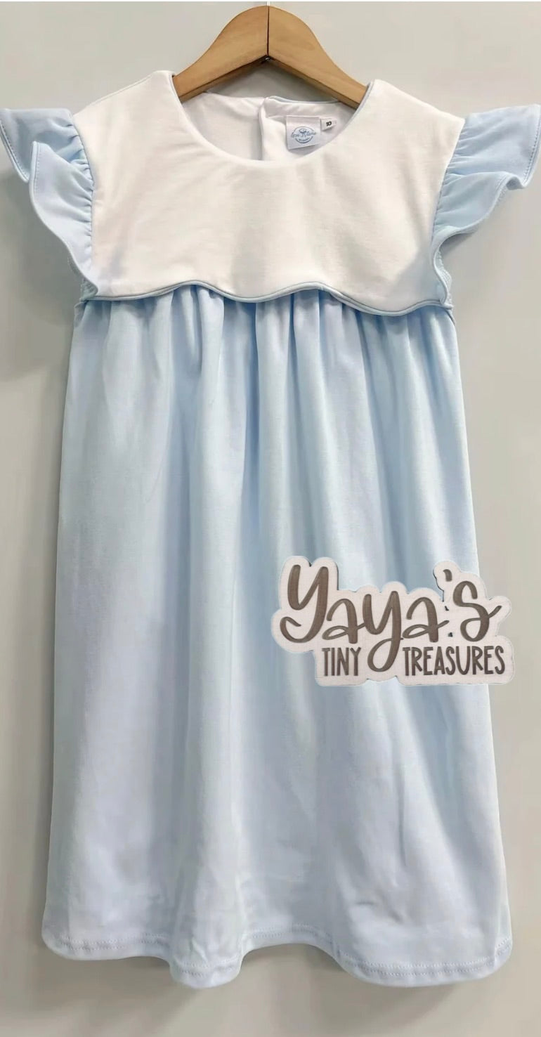 The Lottie Dress | Embroidery-Ready Girls Knit Dress | Boutique Baby & Toddler