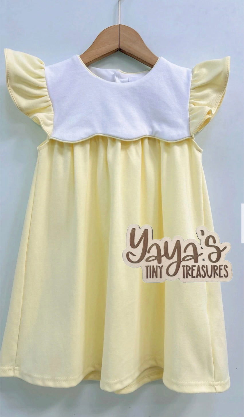 The Lottie Dress | Embroidery-Ready Girls Knit Dress | Boutique Baby & Toddler