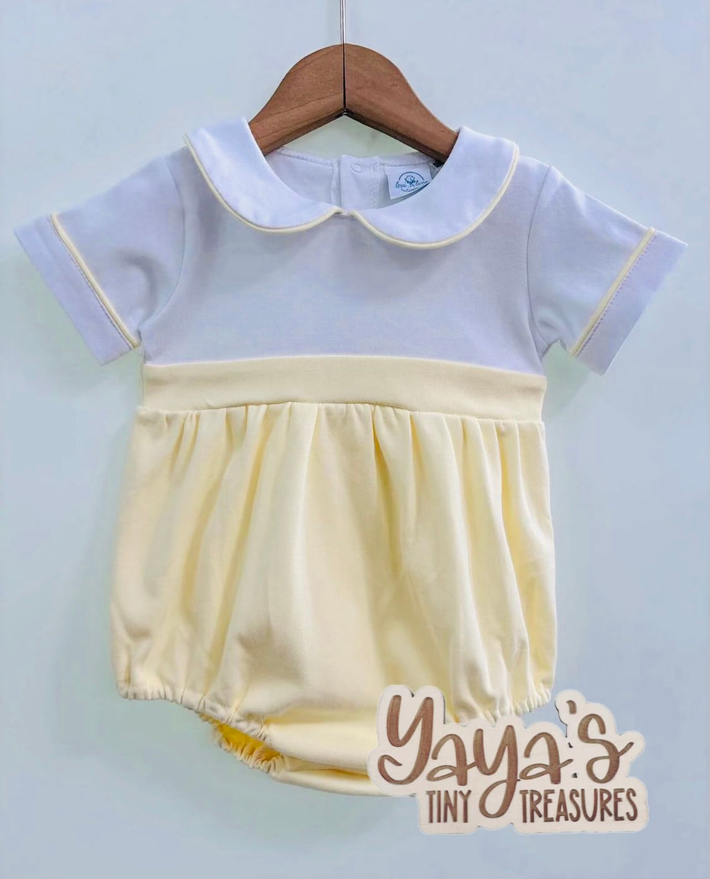 The Tucker Bubble | Embroidery-Ready Baby Boy Bubble Romper | Boutique Baby Boy