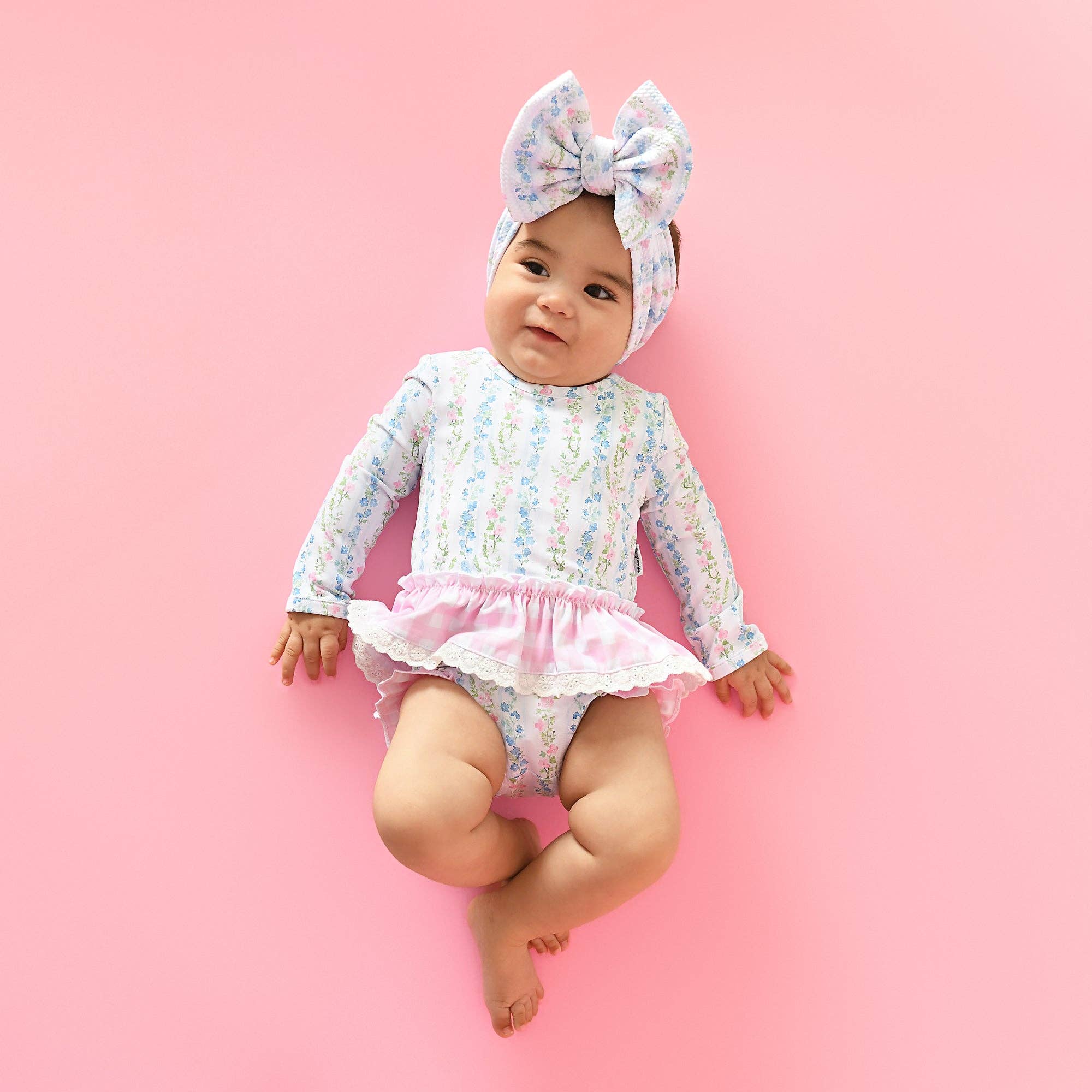 Girls' Floral Rash Guard 2-Piece Swim Set — UPF 50+