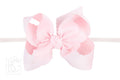 Nylon Pantyhose Headband w/ Scalloped Edge Bow