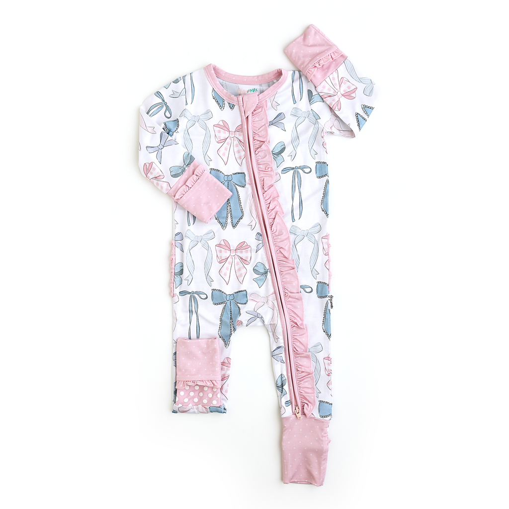 Bamboo Ruffle Zip Sleeper — Baby & Toddler Outfit