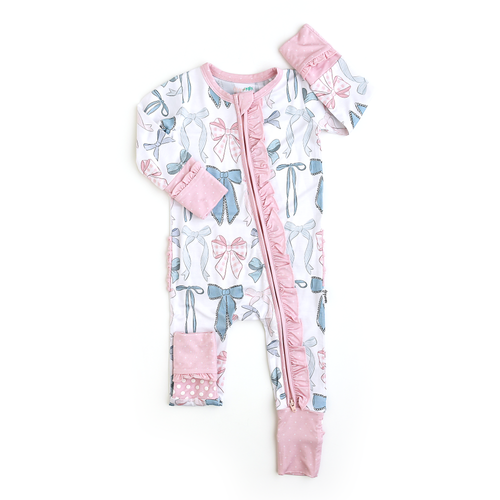 Bamboo Ruffle Zip Sleeper — Baby & Toddler Outfit