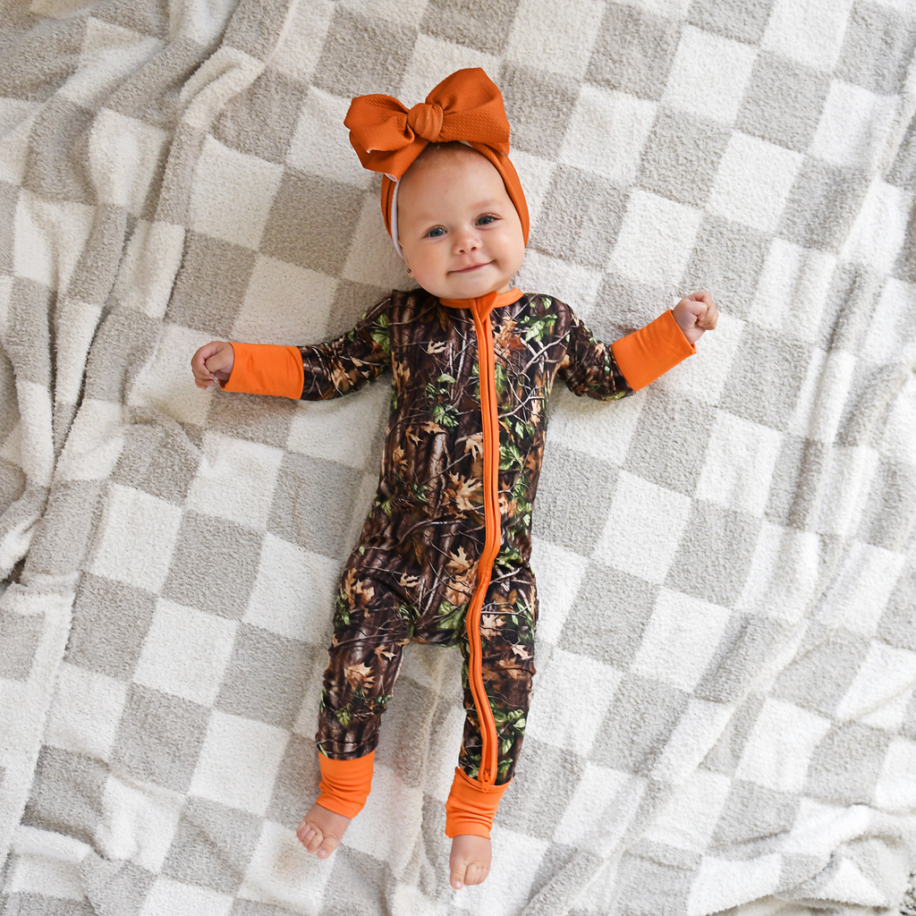 Bamboo Camo Zip Sleeper — Baby & Toddler Outfit