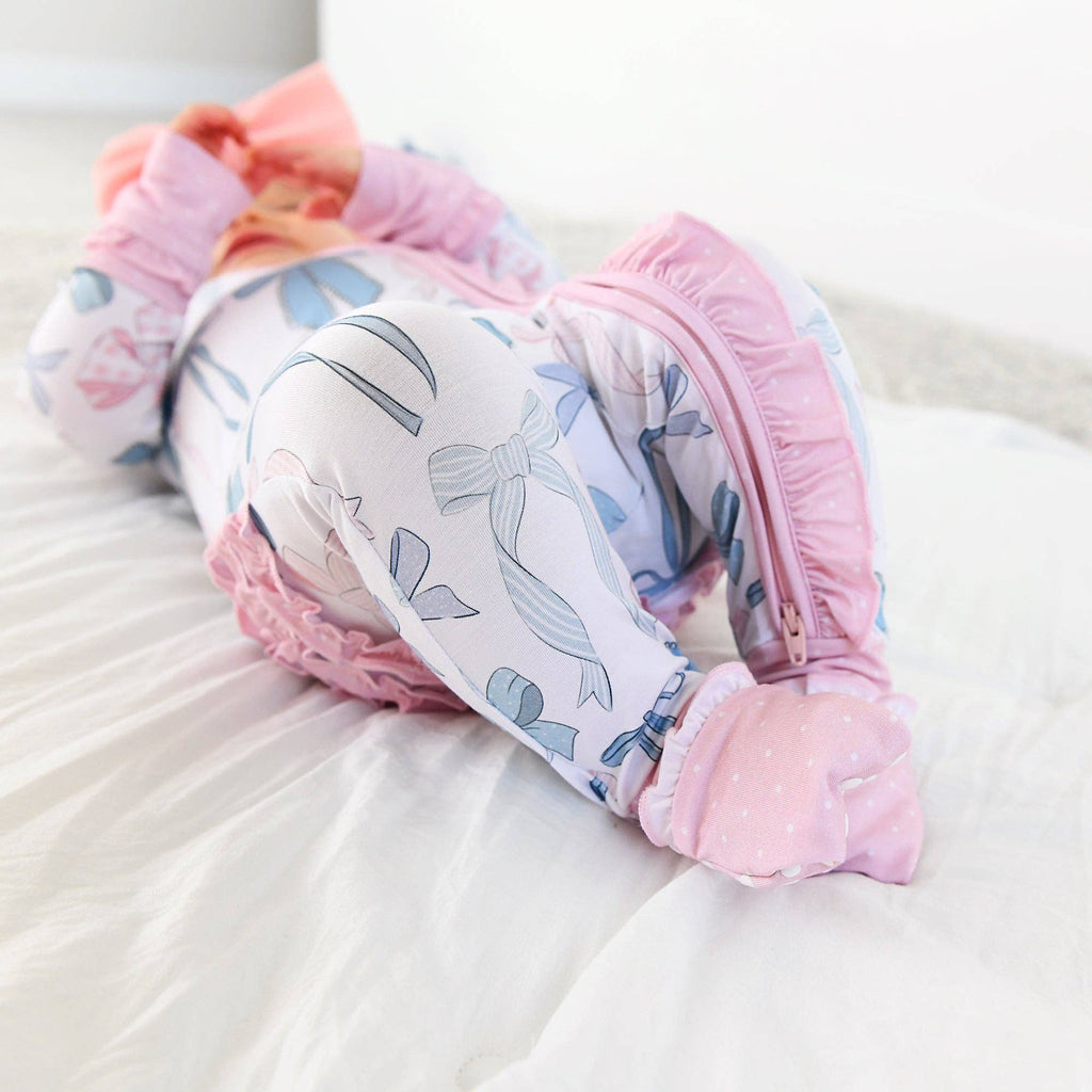 Bamboo Ruffle Zip Sleeper — Baby & Toddler Outfit
