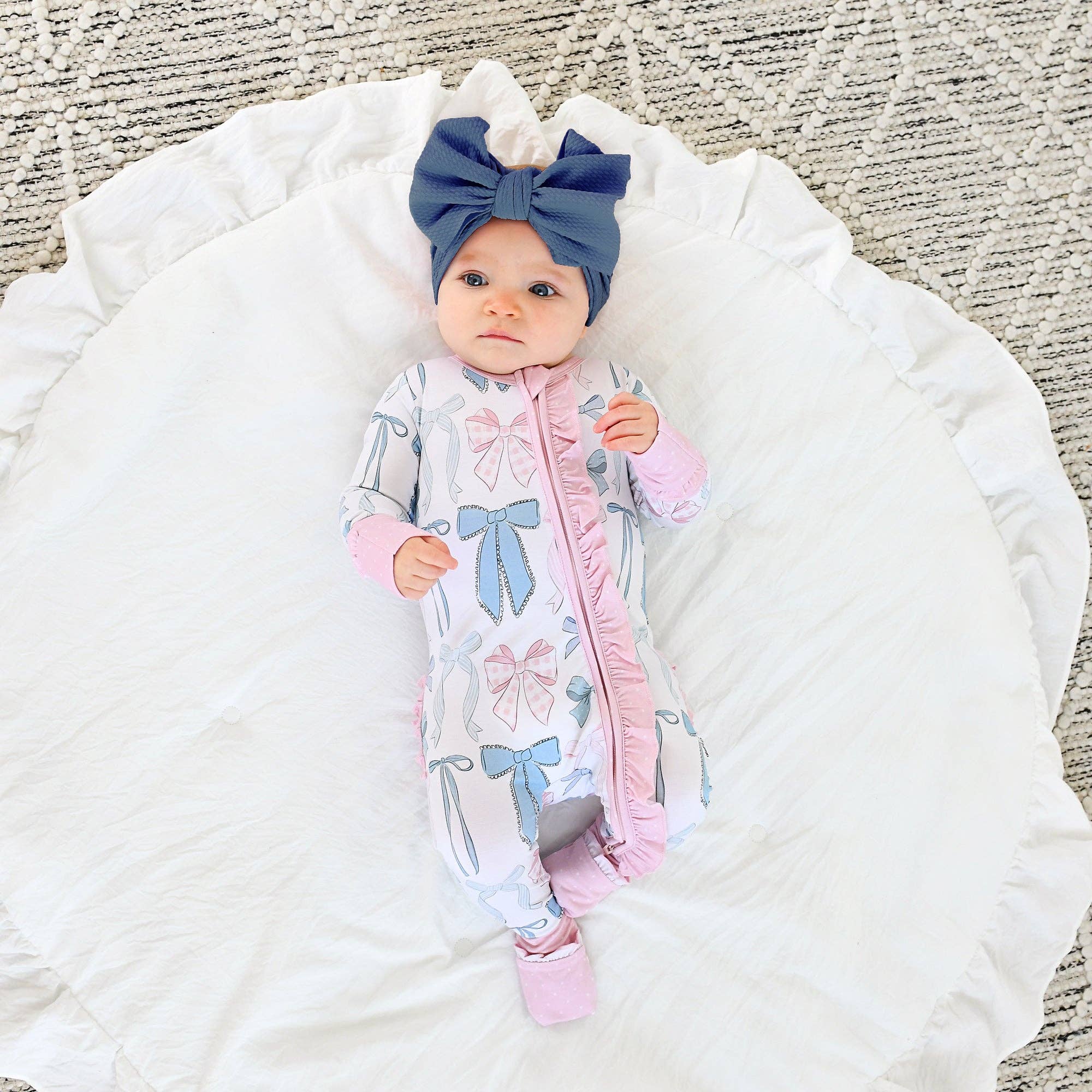 Bamboo Ruffle Zip Sleeper — Baby & Toddler Outfit