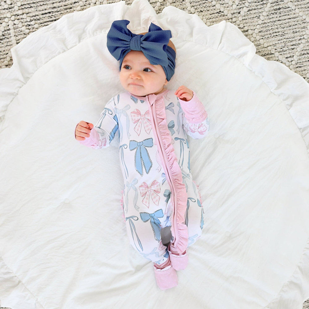 Bamboo Ruffle Zip Sleeper — Baby & Toddler Outfit