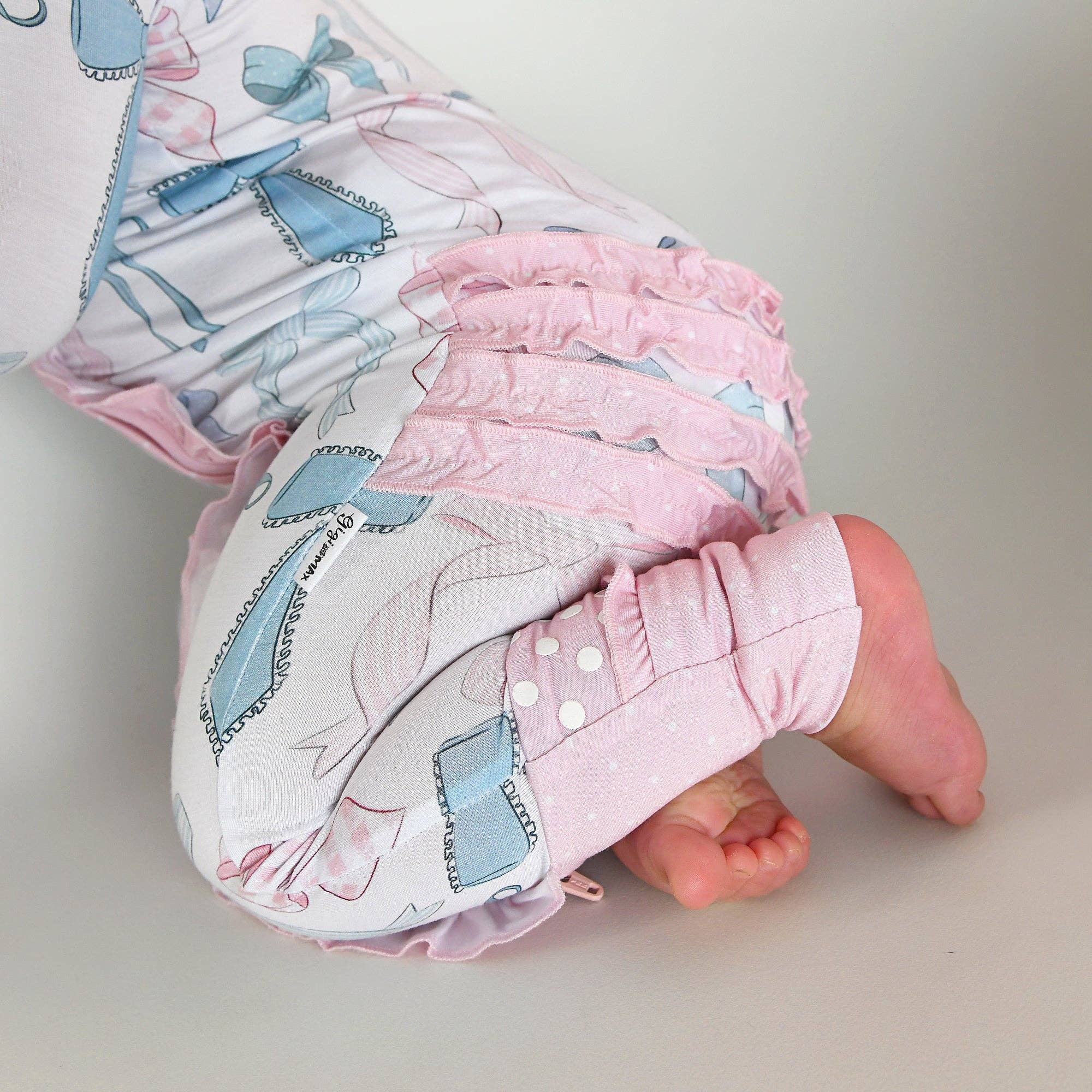 Bamboo Ruffle Zip Sleeper — Baby & Toddler Outfit