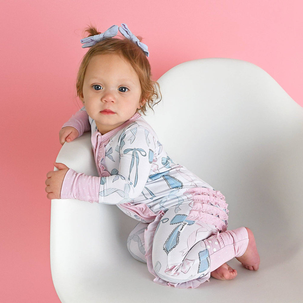 Bamboo Ruffle Zip Sleeper — Baby & Toddler Outfit