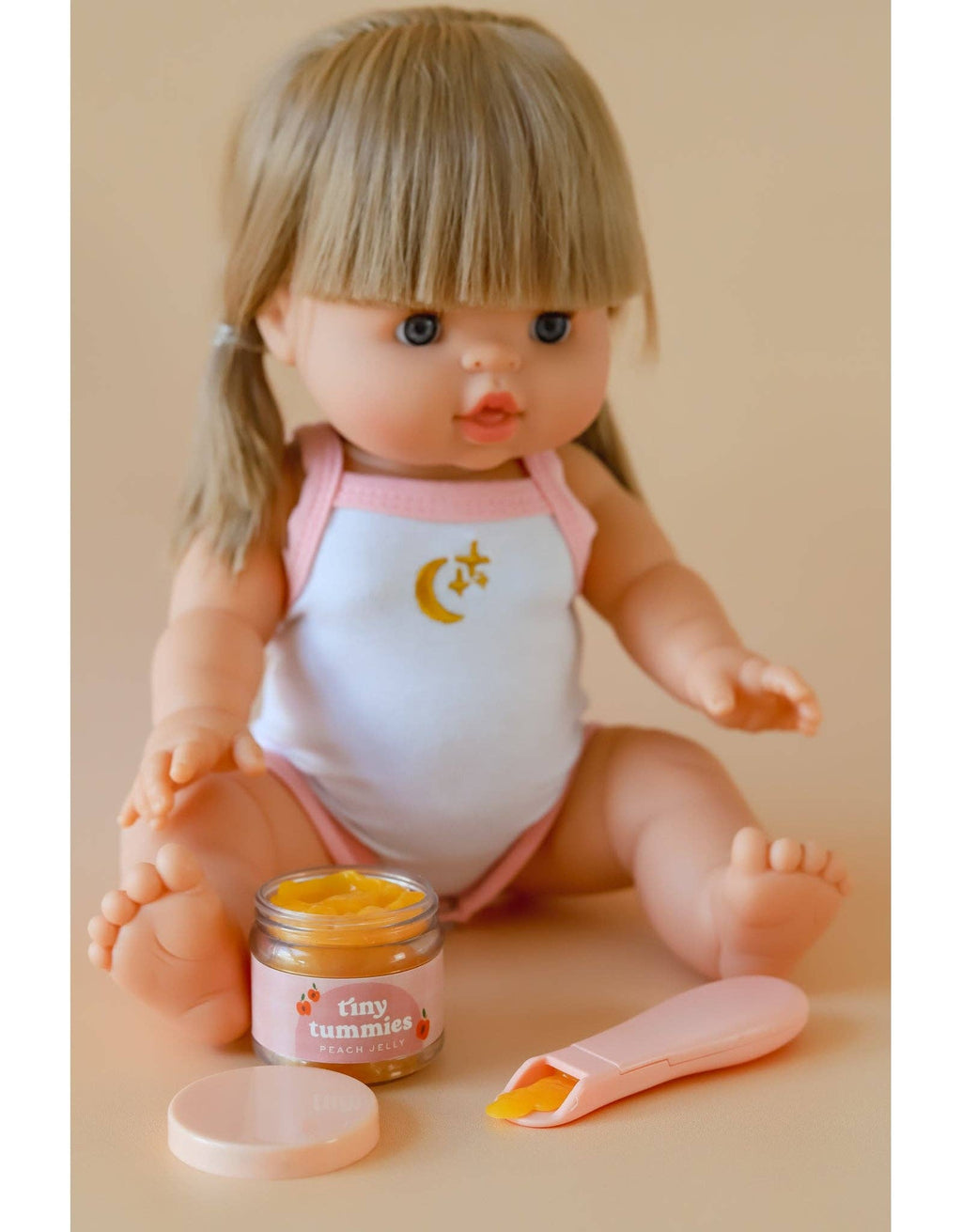 Tiny Tummies - Peach jelly Jar for Doll - Tiny Harlow